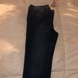 Dark wash denim jeans